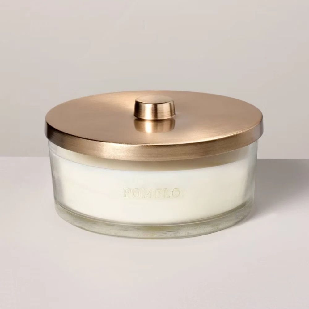 Hearth & Hand Pomelo Candle with Gold Lid